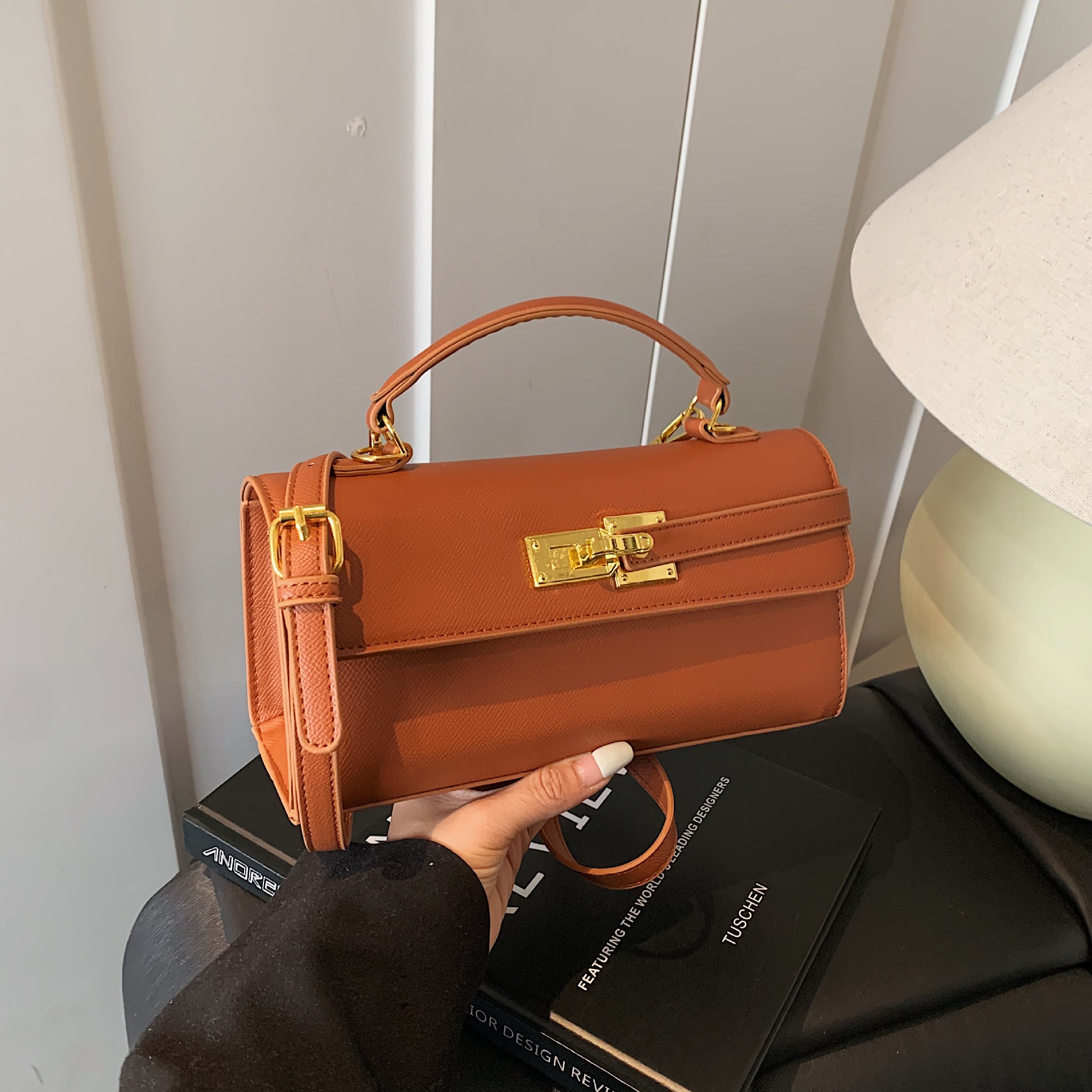 Mini Square Handbag for Women with Clasp Sophisticated And Unique Design Crossbody Bags - Image 11
