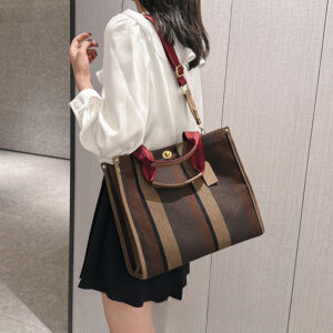 Women’s Large Canvas Bag Denim Shoulder Vintage Briefcase Pretty Tote Commuter Travel Campus Casual Handbag