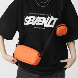 Men’s Crossbody Trendy Brand On Instagram, New Summer PU Shoulder Bag, Japanese Casual Versatile Simple Small Phone
