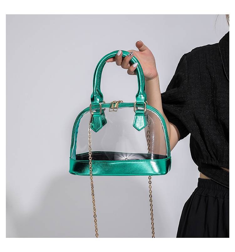 Transparent Jelly Fashion 2026 New Handbag Women's Chain Shoulder Crossbody Bag - Image 9