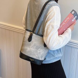 Casual Vintage Bucket New Trendy Single-shoulder Underarm Bag, Unique Design With Large Capacity, Perfect For Commuting.