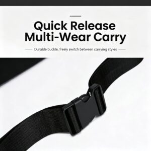 Men Waterproof Nylon Fanny Pack, Adjustable Strap Multi-Wear Crossbody Chest Bag, Lightweight Waist Bag For Daily Travel