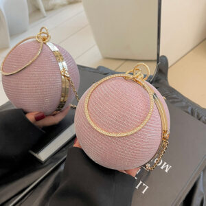 Unique Design Spherical 2026 Fashion Handbag Small Round Light Luxury Single Shoulder Crossbody Chain Bag