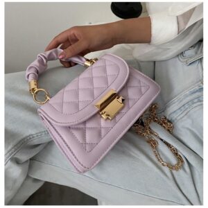 Versatile Ins Style Women’s 2026 Trendy Korean Fashion Chain Crossbody Internet Celebrity Handbag Small Square Bag
