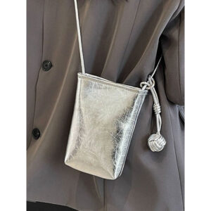 High-End Silver Mini For Women 2026 New Trend Summer Versatile Chain Shoulder Crossbody Phone Bag