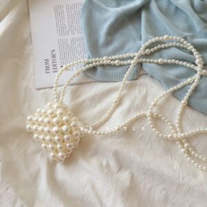 Finished Small Pearl Crossbody New Niche Handwoven High-end Coin Purse Beaded Bag DIY