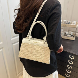 Summer New Large Capacity For Women Korean Version Ins Casual Personality Color-Block Fashion Small Square Bag