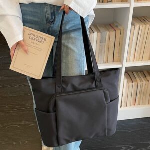 Large-capacity Solid Color Korean-style Mommy Shopping Oxford Cloth 2026 New Model, Multi-pocket Handbag/shoulder Bag,