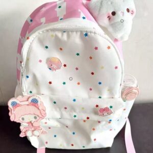 WTAII Wish Series Large Capacity Student Backpack For Girls Star Shaped Shoulder High School Laptop Bag
