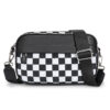 black and white plaid