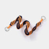 Dark blue with orange and