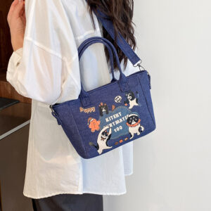 Casual Large Capacity Denim For Women 2026 New Commuter Versatile Crossbody Fashion Handbag Tote Bag