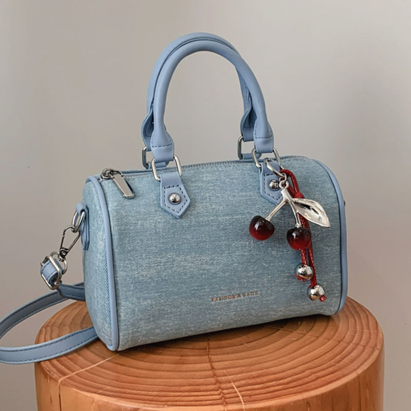 Luxury Women's Denim Handbag New Style Crossbody Shoulder Bag For Everyday Use Boston Pillow Design - Image 7