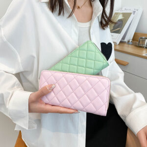 Women’s Bags Fashion Long Women’s Zipper Clutch Large Capacity Multi Card Wallet Coin Purse Trend