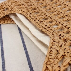 Large-capacity Hollow Straw Simple And Versatile Underarm Shoulder Seaside Holiday Tote Bag