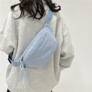 New Trend Minimalist Chest Sporty Casual Style Shoulder Simple And Fashionable Solid Color Large Capacity Diagonal Bag