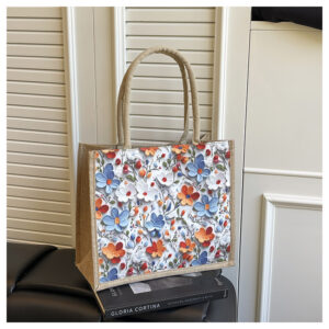Hand Three-dimensional Handbag Female 2026 Texture Commuting Out To Work Linen Simple Bento Bag
