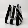 black and white stripes