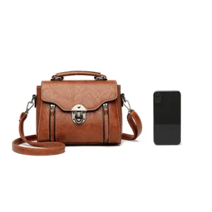 Women’s Handbag New PU Leather Fashion Lock Design Large Capacity Shoulder Female Crossbody Tote Messenger Bag Bolsos