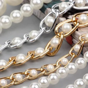 Women D Pearl Chain Long Crossbody Shoulder Bag Strap Handbag Female Replacement Handle Belt Parts 4060100110cm 250926