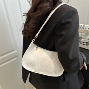 Trendy Women’s 2026 Spring Fresh Fashion Shiny Stone Pattern Small Square Casual Stylish Underarm Shoulder Bag