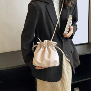 Drawstring Bucket For Women 2026 New Commuter High-end Niche Versatile Crossbody Fashion Lucky Shoulder Bag