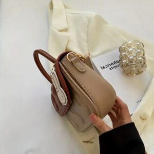 Kawaii Bunny Embossed Square Trendy Shoulder Top-Handles Satchel Flap Bag 240820