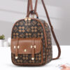 Double leather buckle coffee