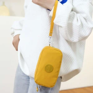 Canvas Phone For Women, Crossbody Mini Bag, Model, Wrist Coin Purse, Handheld Waterproof Bag