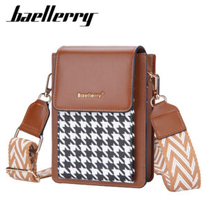 Shoulder Bags for Women 2026 New Fashion Plaid Contrasting Color Suction Buckle Mobile Phone Stylish and Versatile