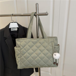 High-End For Women 2026 Autumn New Commuter Underarm Fashionable Simple Niche Design Single Shoulder Cotton Jacket Bag