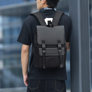 Men’s Street Style Large Capacity Travel Bag Fashionable Casual Business Laptop Backpack