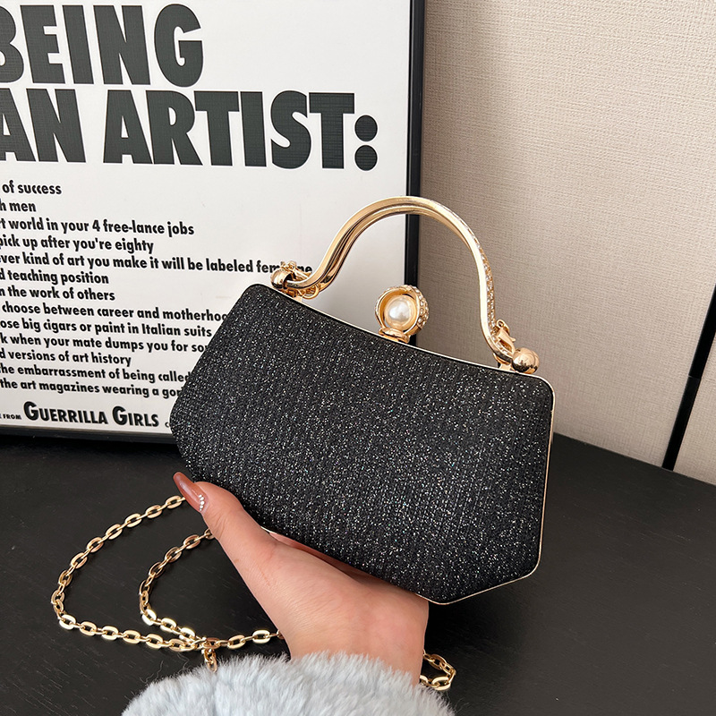 Fashionable Evening Chain High-Quality Women's Unique Handheld Shiny Bag - Image 4
