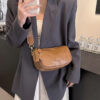 Single shoulder strap brown