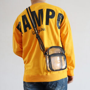New Transparent PVC Men’s Single Shoulder Trendy Ins Style Unisex Street Fashion Mini Small Crossbody Bag