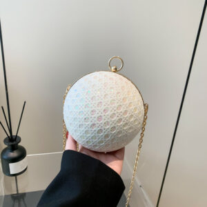 New Crossbody Chain Casual Small Round 2026 Spring Minimalist Fashion Shoulder Bag For Women