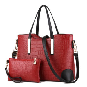 Mother two-piece wholesale 2026 new stone pattern European and American fashion large capacity ladies shoulder messenger