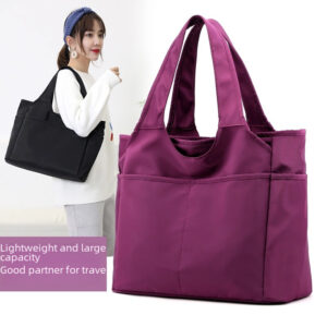 2026 New Fashionable Portable Oxford Women’s Cloth Casual Multi-Pocket Large Capacity Travel Nylon Shoulder Dance Bag