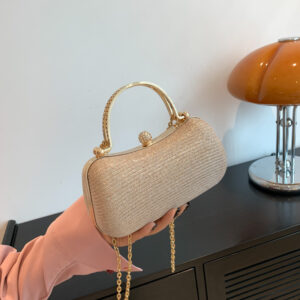 New Evening Trendy Women’s High-end Handbag Small Lock Buckle Single Shoulder Chain Crossbody Bag For Women