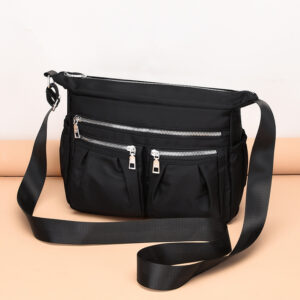 Casual Women’s Crossbody Nylon Fabric Multi-pocket Large Capacity Lightweight Waterproof High-end Fashion Travel