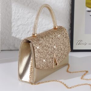 Cross-border Shiny Handbag, Light Luxury Tote Bag, Suitable For Dresses, European And American Fashion, Exquisite