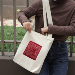 New Printed Women’s Crossbody Handbag Shopping Artistic Shoulder Student Canvas Bag