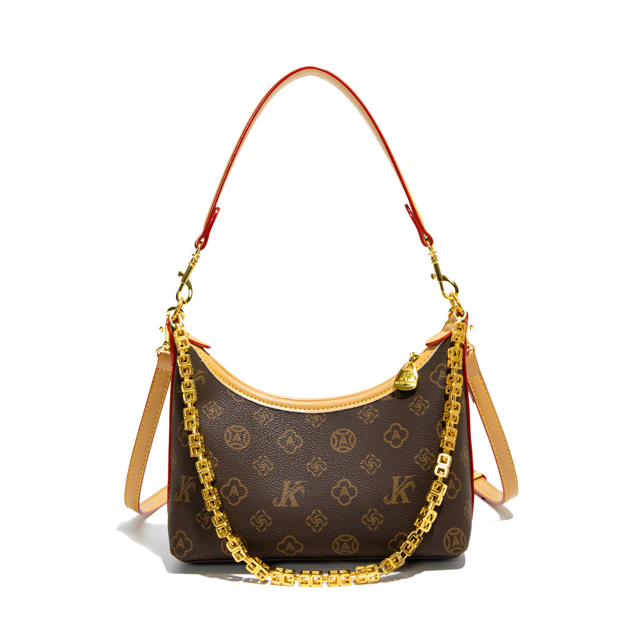 Chic Juliet Women's Fashion Chain Shoulder Retro Commuter Underarm Style Versatile Simple Crossbody Tote Bag - Image 5