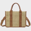 Straw-woven brown