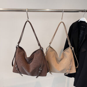 Women’s Stylish Tote Bag With Large Capacity, Multi-Functional & Backpack, Vintage Design, PU Leather, Zipper Closure