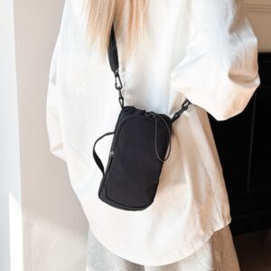 Korean Dongdaemun Solid Color Macaron-colored Phone For Women, Stylish Girl’s Water Bottle Bag, Cycling Shoulder
