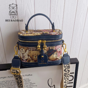 Women’s Bags source factory cute bear handbag box casual women’s shoulder messenger bag