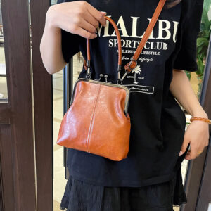 Personalized Fashion Casual Shell Phone New Retro Clip Handbag Commuter Single Shoulder Crossbody Bag