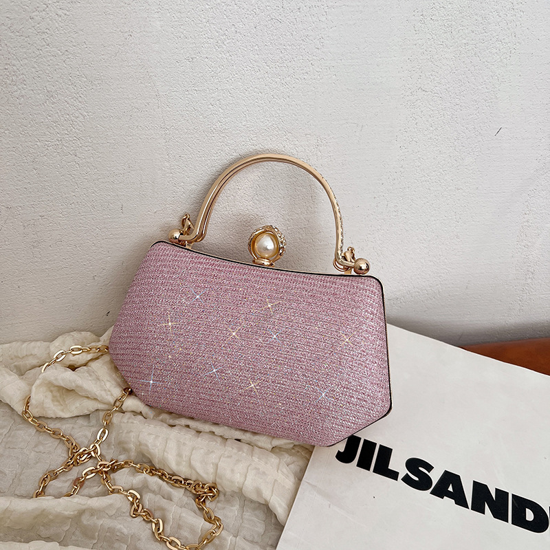 Fashionable Evening Chain High-Quality Women's Unique Handheld Shiny Bag - Image 9