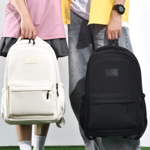 Men’s Simple Large Capacity Leisure Travel Female High College Student School Bag Backpack